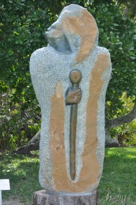 Mbuya Nehanda- Spirit Medium  by Agnes Nyanhongo from Chapungu Exhibit - the Role of a Woman, Fairchild Tropical Gardens